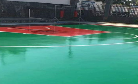 朔州篮球场翻新地面